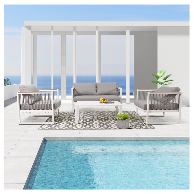 Водонепроницаемый открытый диван из алюминиевого сплава с балконом